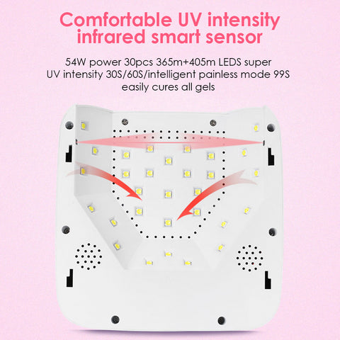 Professional Rechargeable Smart UV LED Nail Lamp