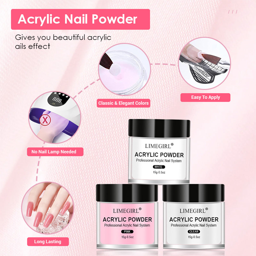 Professional Acrylic Nail Powder Poly Gel Kit