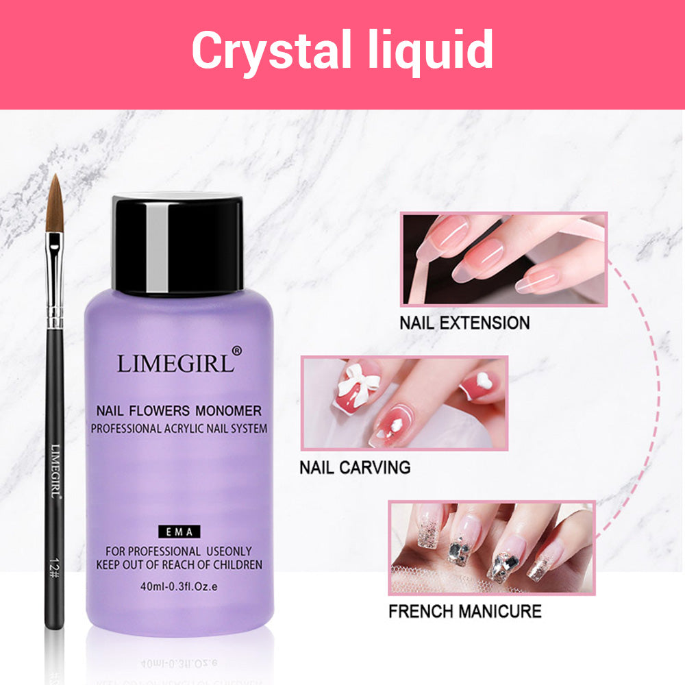 Professional Acrylic Nail Powder Poly Gel Kit