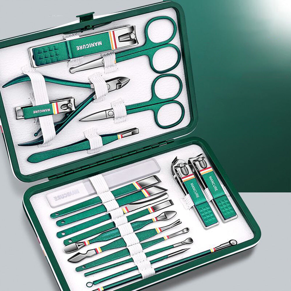 19 PCs Stainless Steel Manicure and Pedicure Set